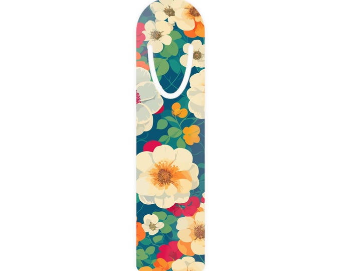 Vintage Floral Aluminum Bookmark | Book Lover Gift