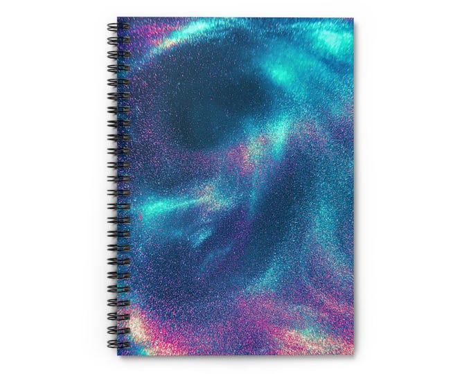 Aurora Nebula Spiral Notebook | Ruled Journal, Galaxy Swirl Cover