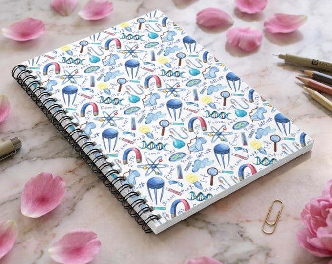 Science Doodles Spiral Notebook | Ruled Line