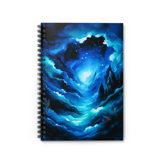 Deep Abyss Spiral Notebook: Colorful Writing Journal