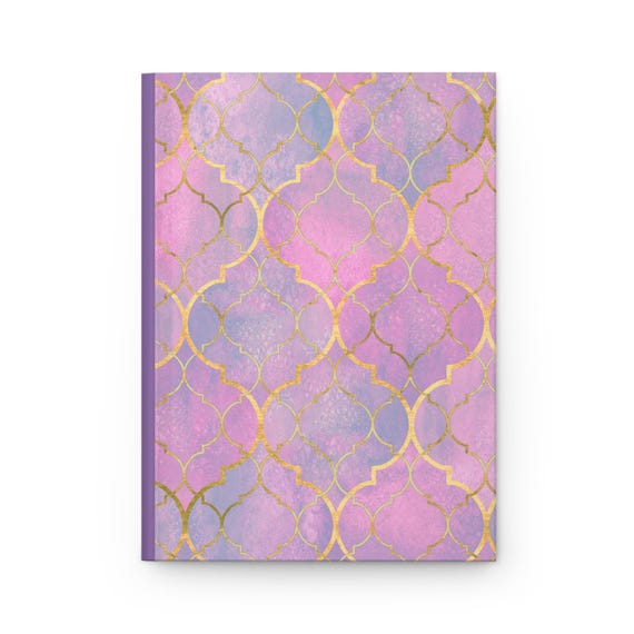 Pink Cotton Candy Hardcover Journal: Ruled Lines, Matte Finish