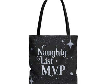 Naughty List MVP Tote Bag | Christmas Holiday Bag
