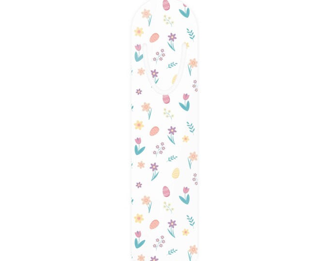 Pastel Floral Pattern Bookmark | Slim Metal Bookmark