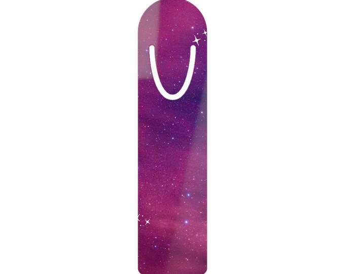 Galaxy Bookmark | Metal Bookmark, Purple Space Design