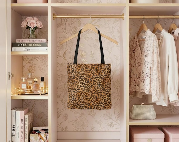 Leopard Canvas Tote Bag: Stylish Eco-Friendly Carryall