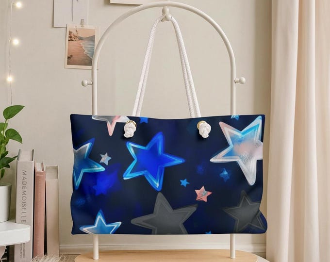 Americana Star Weekender Bag | Patriotic Pop Travel Tote