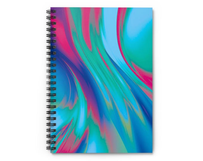 Mood Ring Spiral Notebook: Fluorescent Journal, Ruled Pages