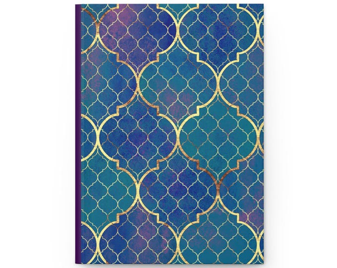 Aquatic Reflections Hardcover Journal: 150 Lined Pages