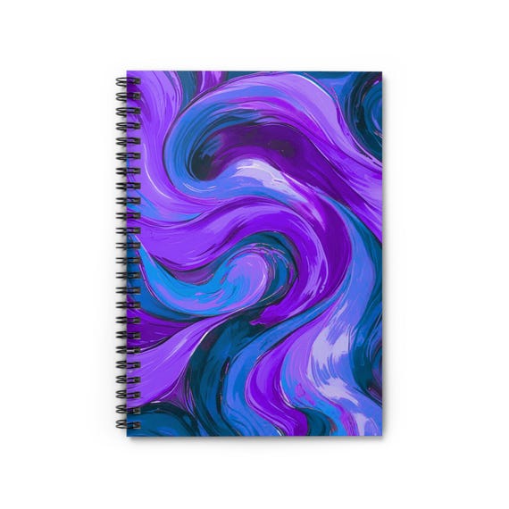 Azure Ink Spiral Notebook: Ruled Pages, Student Journal