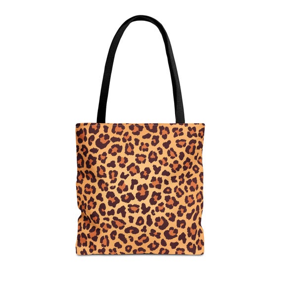 Leopard Print Tote Bag: Eco-Friendly Polyester Shopping Bag (16x16)