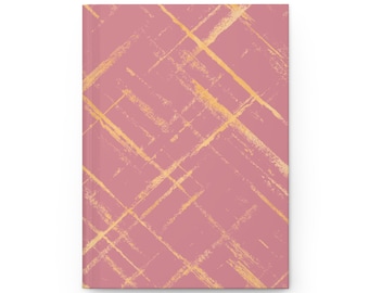 Rosie Pink Matte Hardcover Journal: Elegant Lined Notebook