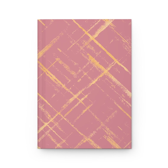 Rosie Pink Matte Hardcover Journal: Elegant Lined Notebook