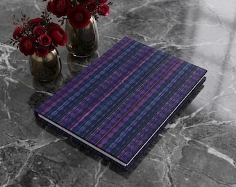 Creative Spark Hardcover Journal: Purple Pattern, Ruled Lines