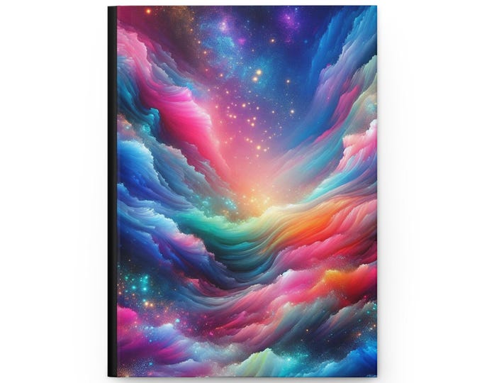 Stellar Nova Hardcover Journal: Cosmic Notebook, Ruled Pages