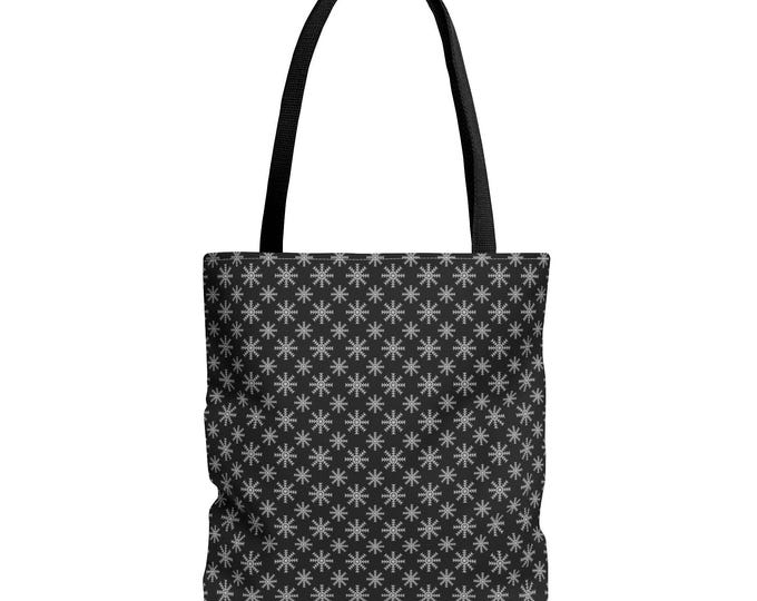 Starry Snowflake Tote Bag: Stylish Eco-Friendly Shopping Bag