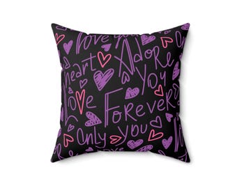 Heart Throw Pillow: Young Romantic Love Decor Cushion