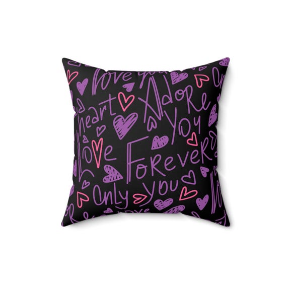 Heart Throw Pillow: Young Romantic Love Decor Cushion