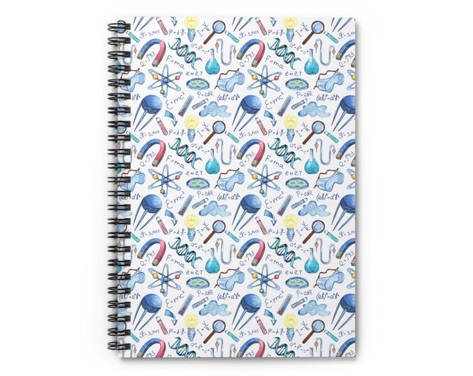 Science Doodles Spiral Notebook | Ruled Line