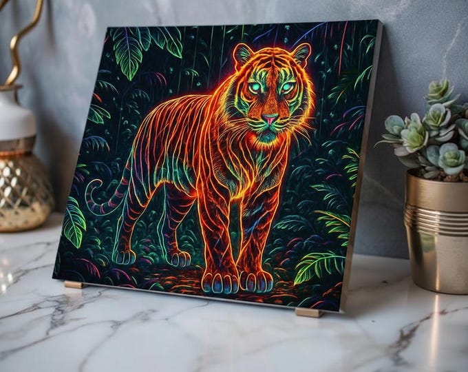 Color of the Tiger Acrylic Print | Wall Art, French Cleat Hanging 20x16