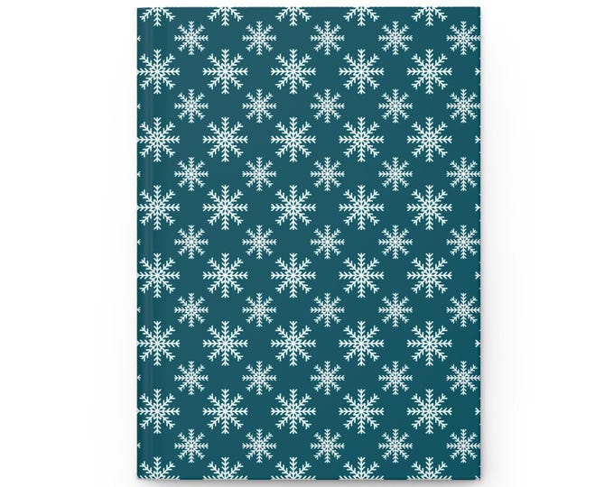 Snowflake Hardcover Journal: Winter Wonderland, 150 Lined Pages