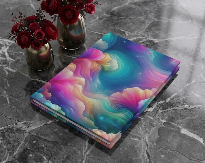 Cosmic Dream Hardcover Journal: Astral Eruption Watercolor Notebook