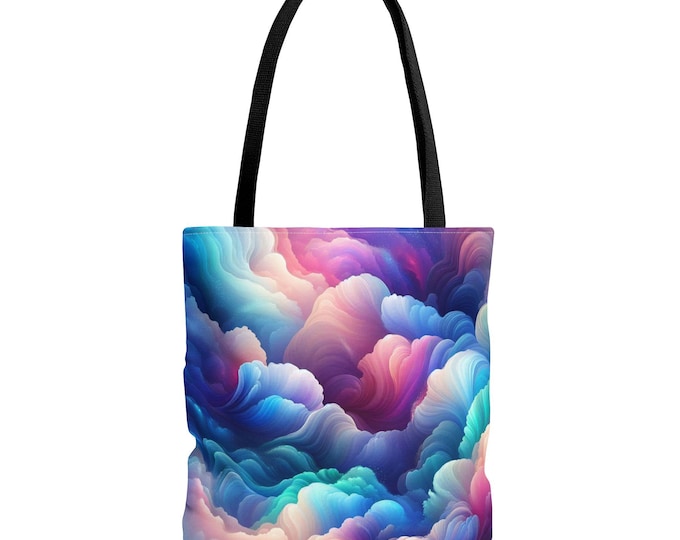 Pastel Cloud Tote Bag: Bohemian Style Carryall - Eco-Friendly Shopper