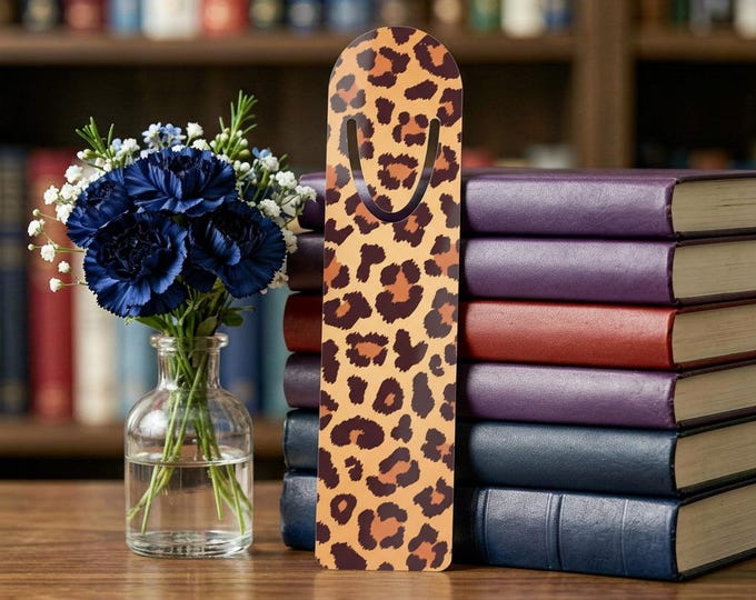 Leopard Print Bookmark | Metal Page Marker
