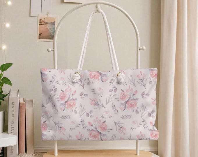 Rose Bloom Royale Weekender Bag | Vintage Floral Travel Tote