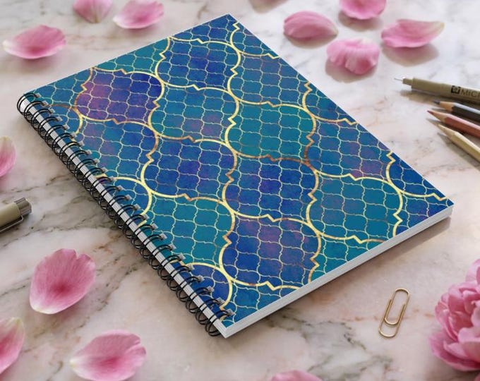 Aquatic Reflections Notebook: Polychromatic Journal, Ruled Pages