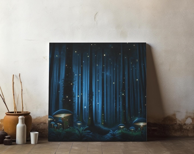 Enchanted Forest Canvas Wall Art: Magical Nature Home Decor