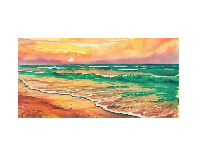 Waves of Tranquillity Matte Canvas Wall Art