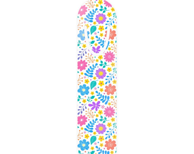 Floral Aluminum Bookmark | Colorful Slim Page Marker