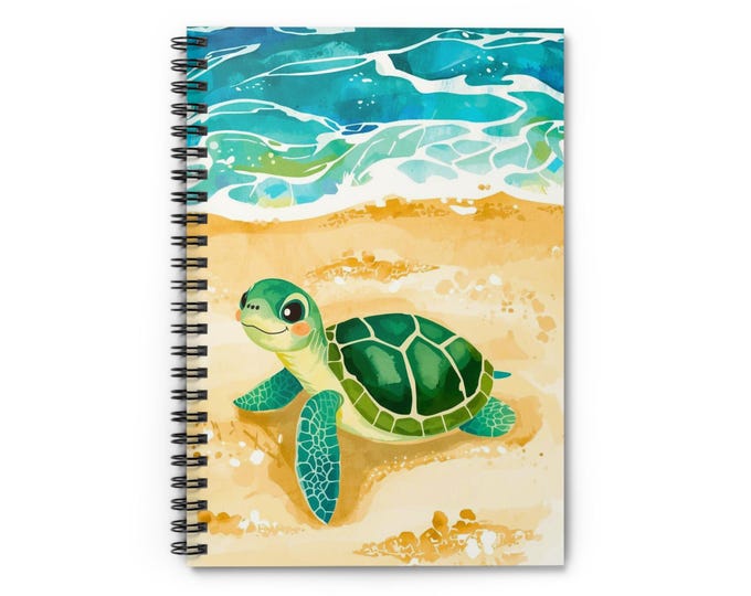 Sea Turtle Selfie Notebook: Beach-Themed Journal
