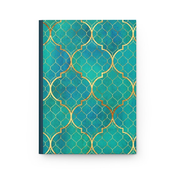 Seaside Reflections Journal: Geometric Art, Ruled Pages