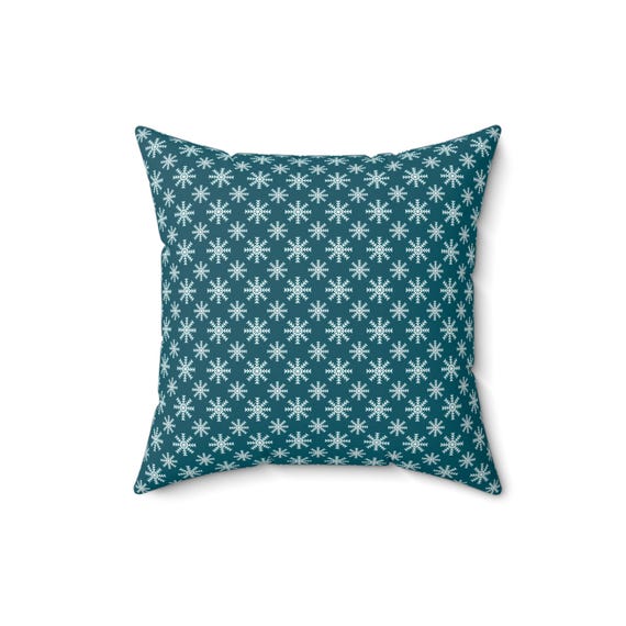 Floral Square Pillow: Spun Polyester Accent Cushion (16x16)