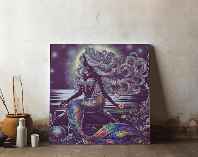 Mermaid Moonlight Coastal Home Accents | Nautical Seaside Decor