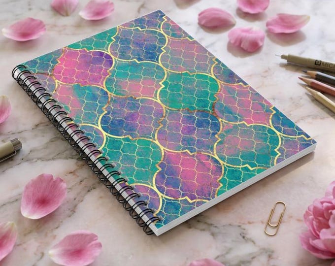 Coastline Reflections Notebook: Polychromatic Journal, Ruled Pages