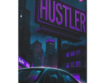 City Shade Canvas Wall Art | Urban Graffiti Art | Hip Hop Decor