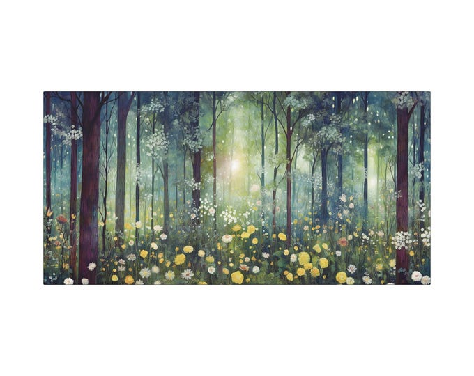 Enchanted Forest Meadow Matte Canvas