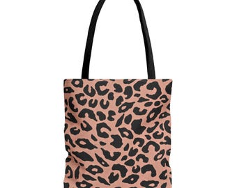 Leopard Print Tote Bag: Chic Reusable Shopping Bag (16x16)