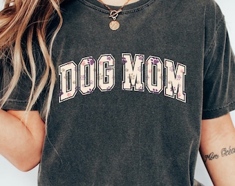 Retro Comfort Dog T-shirt, Dog Mom Sweatshirt, Mother's Day Shirt, Dog Owner Mother's Day Gift, Trendy Women Crewneck, Dog Lover Tee