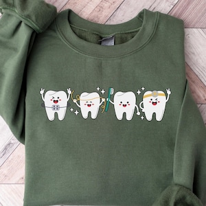 Comfort Dentist Sweatshirt, Orthodontist Tshirt, Dental Tooth Shirt, Dental Hygienist Gift, Dentist Tech Shirt, Cute Dental Office Crew Tee