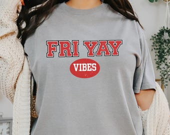 Chemise rétro confort pour professeur, chemise Vibes ven-yay, t-shirt assorti pour professeur, chemise pour la rentrée des professeurs, tenue de week-end pour professeur