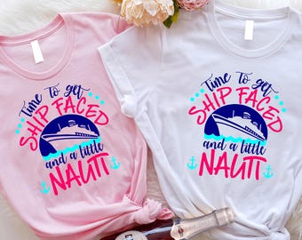 Camiseta "Es hora de ponerse un traje de baño y un poco de náutica", camiseta de crucero, camiseta a juego de crucero, camiseta de barco de crucero, regalo de crucero, camiseta para beber en un crucero