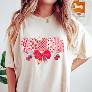 Leraar shirt aardbei, comfort Teach-T-shirt, zomer leraar shirt, terug naar school shirt, leuk leraar cadeau, grappig leraar T-shirt