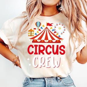 Shirt circusbemanning, shirt Circus Monkeys personeel kostuum, T-shirt carnaval minnaar, kleding clowns circusdirecteur, Tamer Taming T-shirt, Funday-outfit