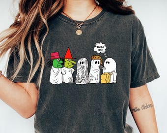 I Got A Rock Halloween Meme Shirt, Custom Comfort Halloween T Shirt, Funny Ghost T-Shirt, Spooky Shirt, Trendy Halloween Gift