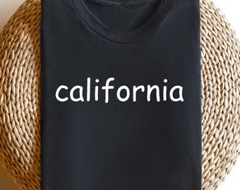 Maglietta Comfort California, maglietta West Coast, maglietta grafica California, felpa Cali Girl, maglietta dello stato della California, regalo Cali Woman