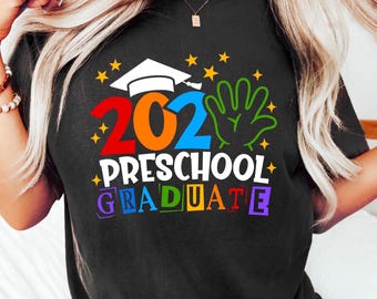 Preschool 2025 Graduation T-shirt, Preschool Graduate Shirt, Pre-k Graduation Sweatshirt, Kids Graduation Gift, Last Day Of School Outfit