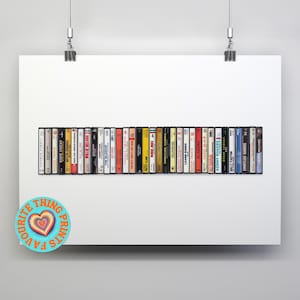 Impresión de música country: regalo personalizable: música de los años 90: idea de regalo de música country personalizada